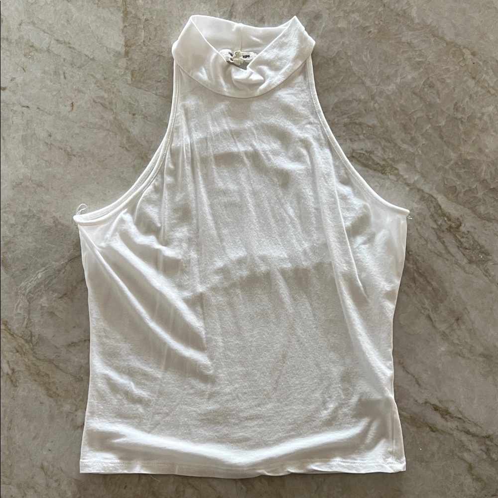 NWOT White Sleeveless Top, Size L